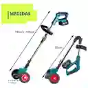 Guadaña Recargable Portatil Con Ruedas Corta Cesped 6 En 1 C Verde