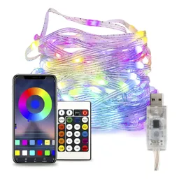 Cinta De Luz Led Rgb 10 Metros Bluetooth + Control Decoracio Blanco Frío