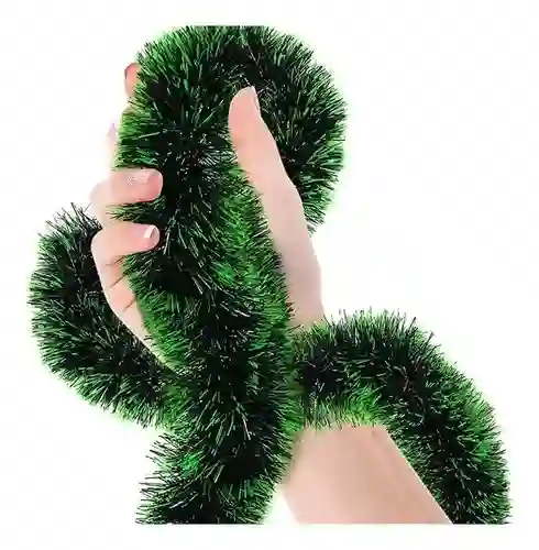 Guirnalda Navideña 5mt Ancha Verde Punta Verde Decoracion Navidad Adorno