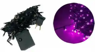 Instalacion Led X100l Lineal Purpura 9 Mts Cable Verde