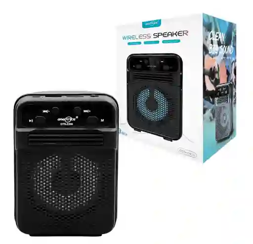 Parlante Portatil Altavoz Bluetooth Luz Led 3in Usb Sd Fm Gts 1349 Ng
