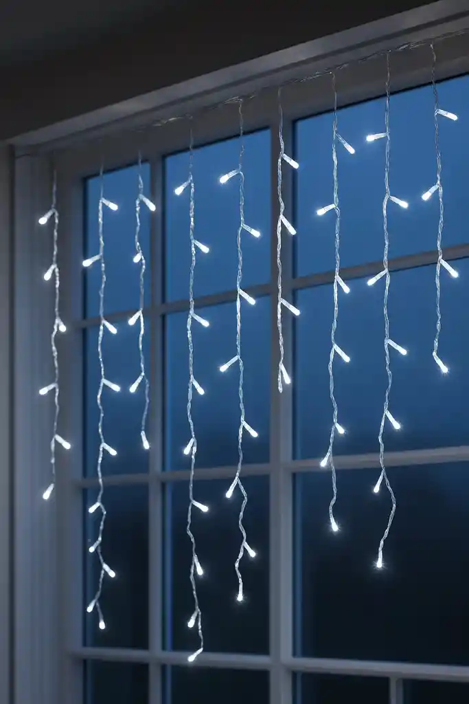 Cortina Navideña Led Blanca – Modelo Yg-830 (3 X 0.6 Metros) ✨🎄