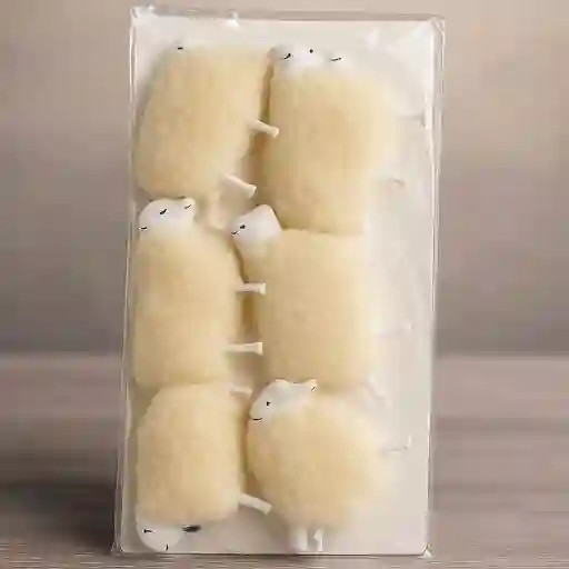 🐑✨ Set De Ovejas Decorativas Para Pesebre – Suaves Y Esponjosas ✨🐑