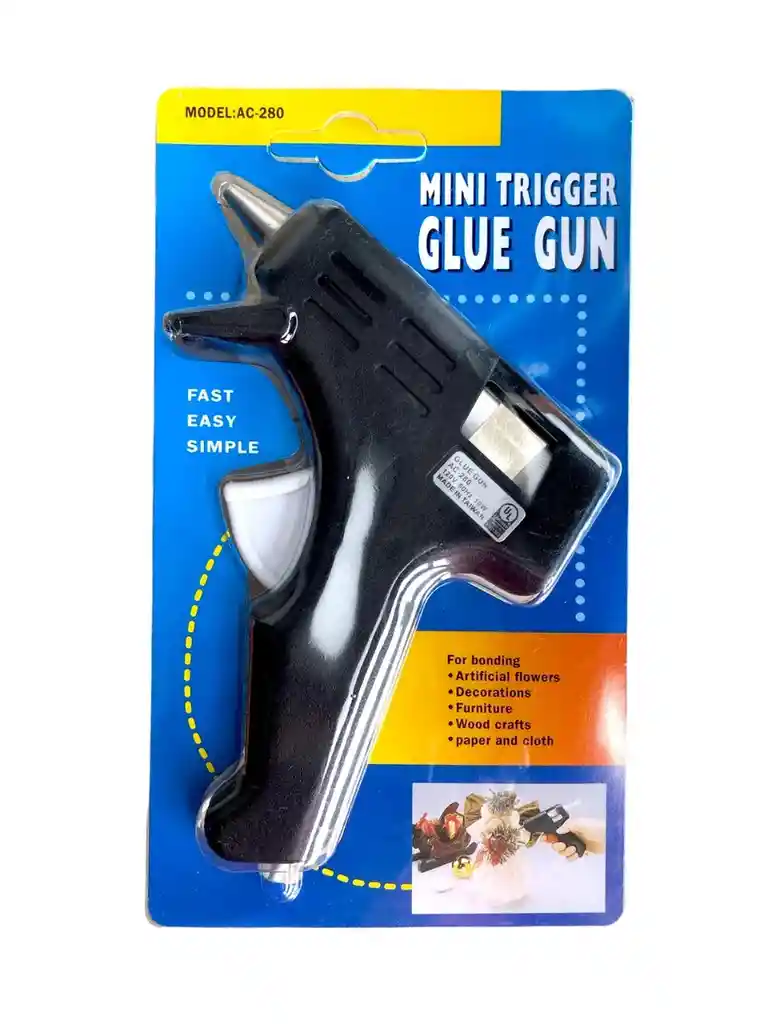 Pistola De Silicona Original Pequeña Barra Silicona Delgada Glue Gon Ac-280 Multiusos