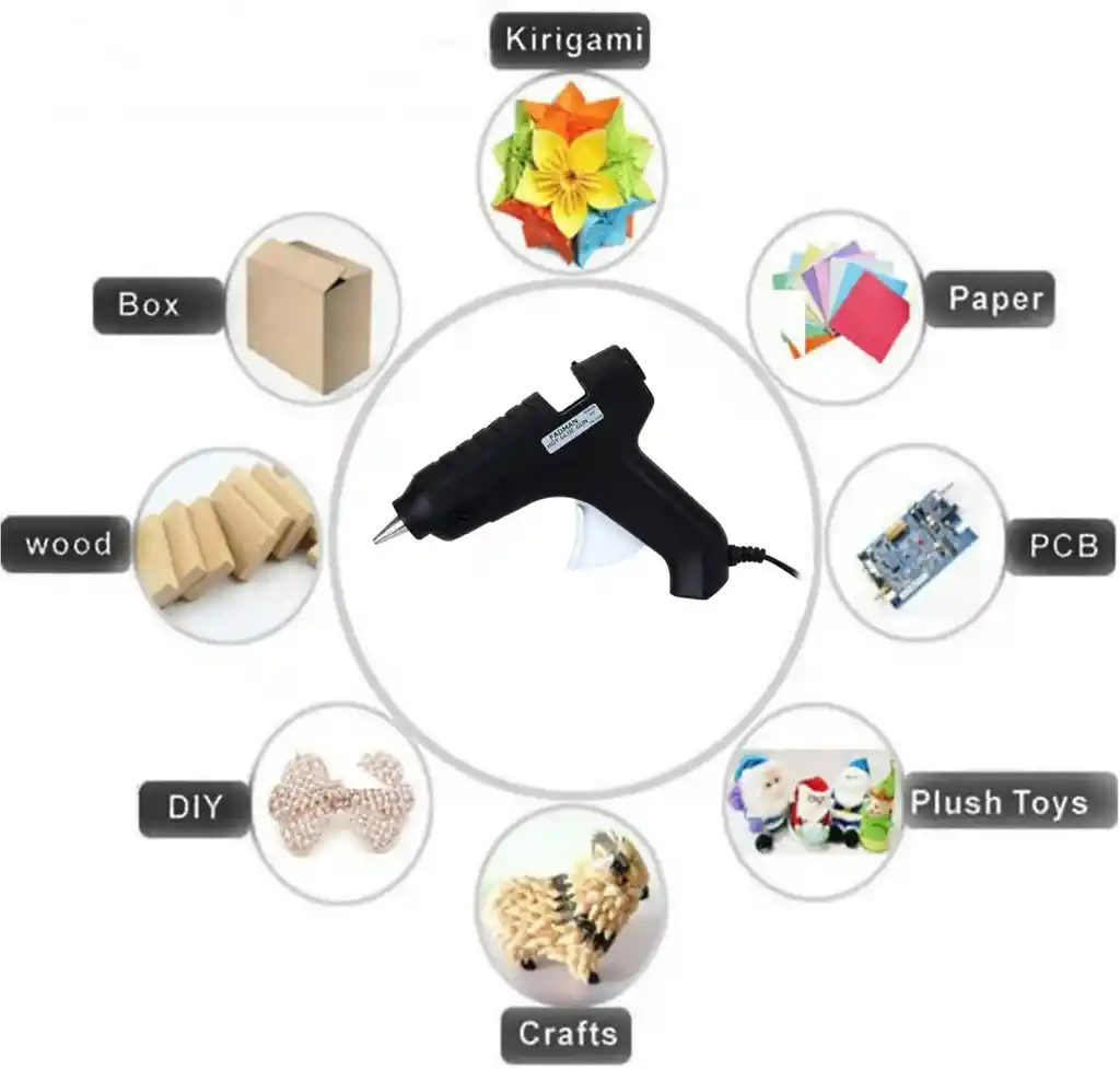 Pistola De Silicona Original Pequeña Barra Silicona Delgada Glue Gon Ac-280 Multiusos