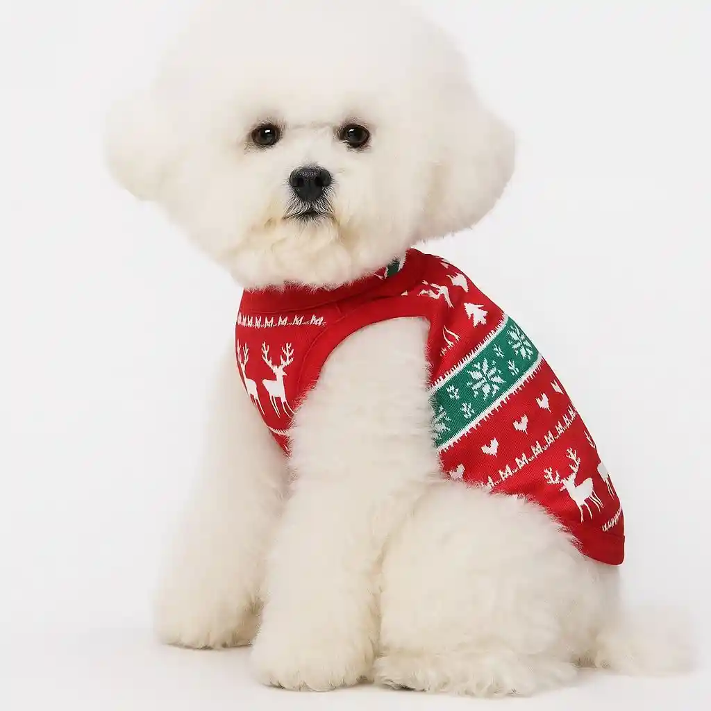 Suéter Navideño Para Mascotas – Color Rojo S/m
