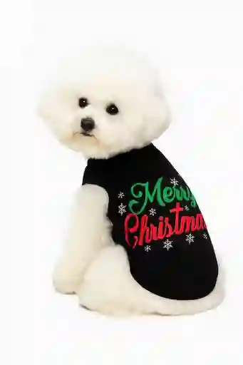 Suéter Navideño Para Mascotas – Color Negro S/m