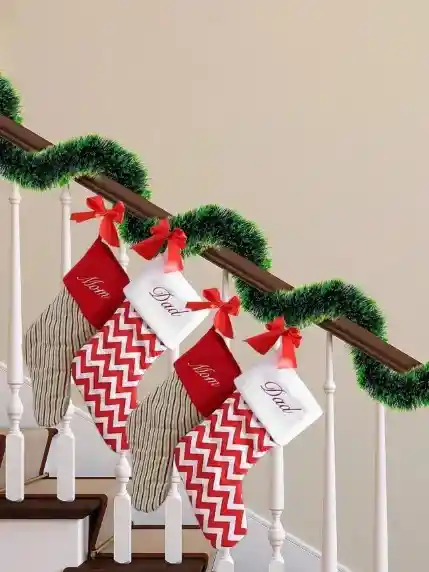 Guirnalda Navideña Decorativa Gruesa Verde Punta Verde 4m Decoración Navidad