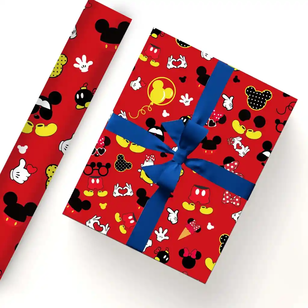 Papel Para Regalo Navidad Disney Niños Surtido Primavera Unidad Navideños Empaques Navidad
