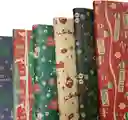 Papel Para Regalo Kraft Navidad Surtido Unidad Motivos Navideños Empaques Navidad
