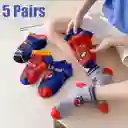 Pack 5 Pares De Medias Niños Spiderman 6-8 Años