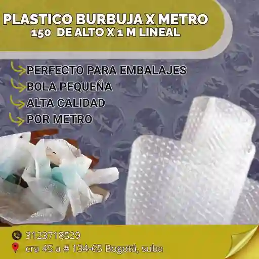 Metro De Burbuja X 150 De Alto