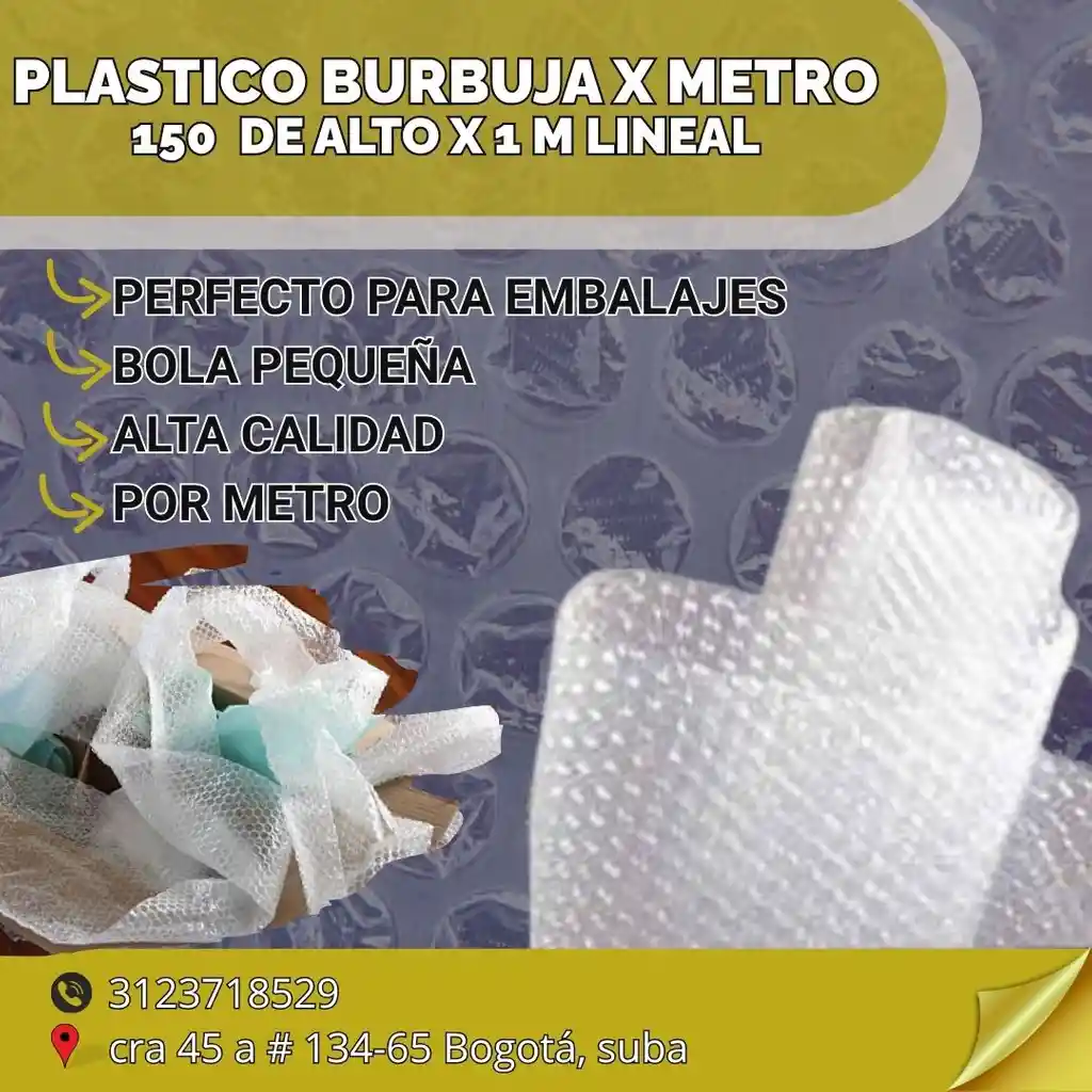 Metro De Burbuja X 150 De Alto