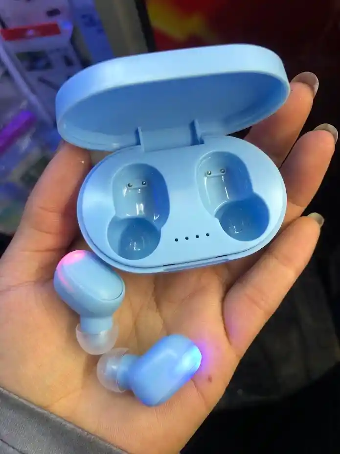 Audifonos Inalambricos Mini Azul Claro