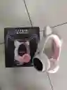 Audifonos Inalambricos Diadema Beige Orejas De Gato