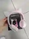 Audifonos Inalambricos Diadema Beige Orejas De Gato