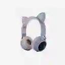 Audifonos Inalambricos Diadema Azul Orejas De Gato