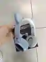 Audifonos Inalambricos Diadema Azul Orejas De Gato