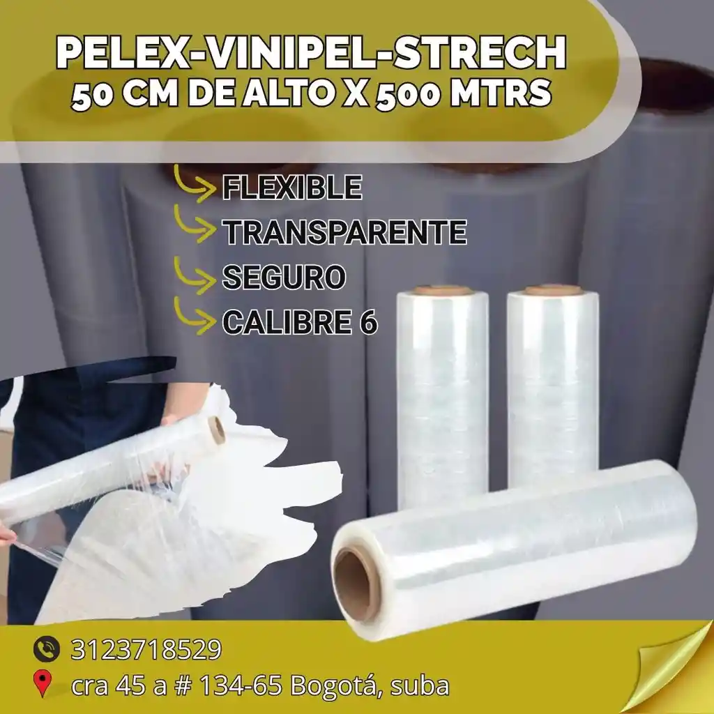 Vinipel-pelex - 50 Cm De Alto X 500 Mtrs Lineales