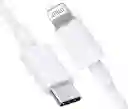 Cable Tipo C A Iphone Blanco 1 Metro