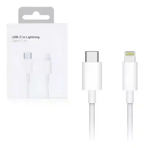 Cable Tipo C A Iphone Blanco 1 Metro