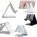 Soporte Para Celular Metalizado Gris Universal