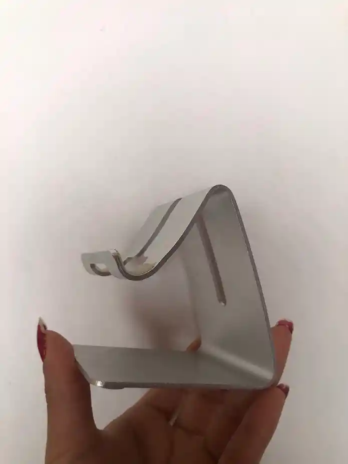 Soporte Para Celular Metalizado Gris Universal