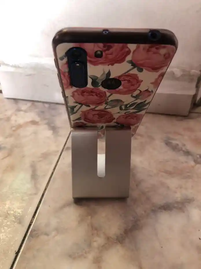 Soporte Para Celular Metalizado Gris Universal