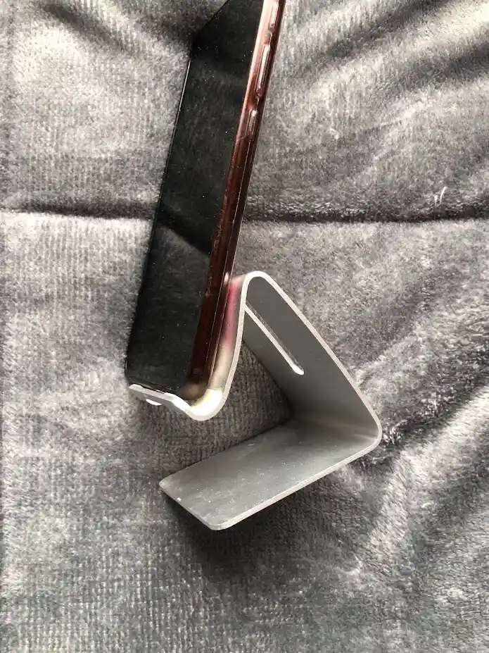 Soporte Para Celular Metalizado Gris Universal