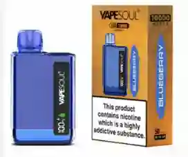 Vapesoul Lcd 10000 Puffs Sour Blue Rasperry Disposable Vape Deluxe