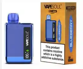 Vapesoul Lcd 10000 Puffs Sour Blue Rasperry Disposable Vape Deluxe