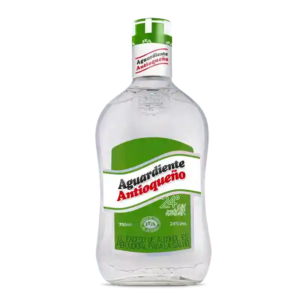 Aguardiente Verde Antioqueño Sin Azúcar 24°