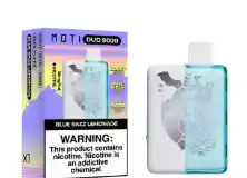 Vape Moti 9500 Puff Dual Mesh Grape Ice Edicion Especial