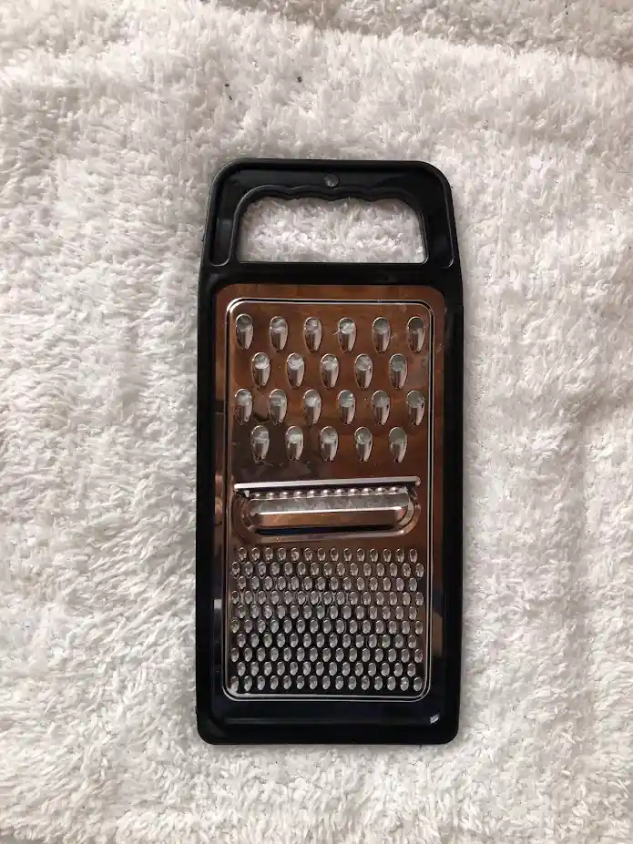 Rallador De Cocina Negro Acero Inoxidable 25 Cm