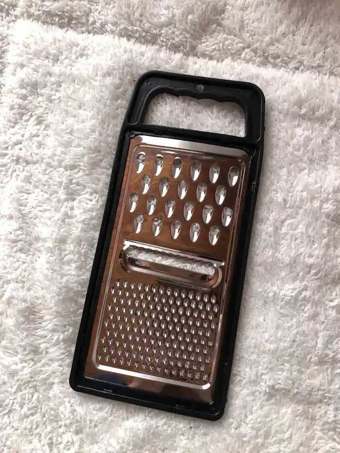 Rallador De Cocina Negro Acero Inoxidable 25 Cm