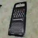 Rallador De Cocina Negro Acero Inoxidable 25 Cm