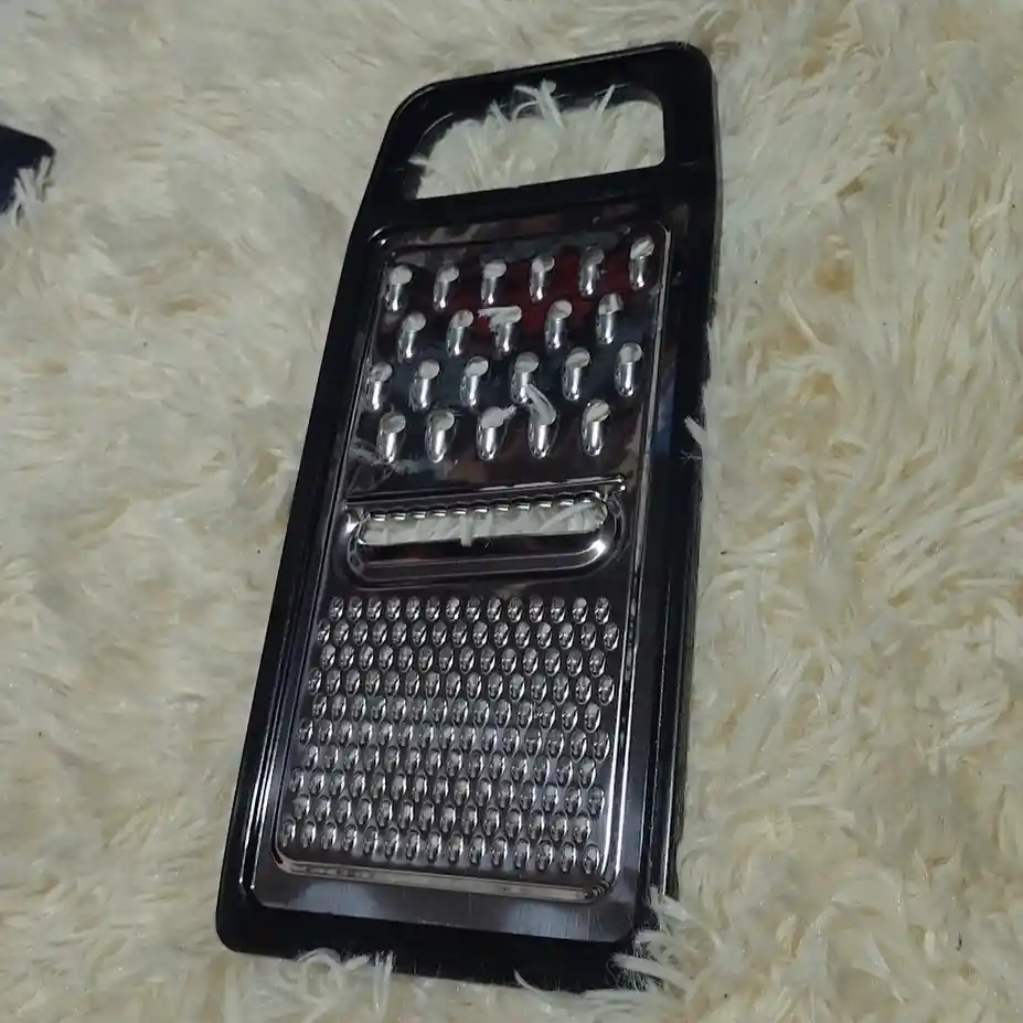 Rallador De Cocina Negro Acero Inoxidable 25 Cm