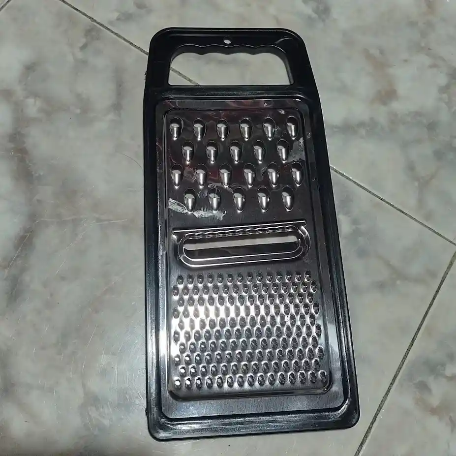 Rallador De Cocina Negro Acero Inoxidable 25 Cm