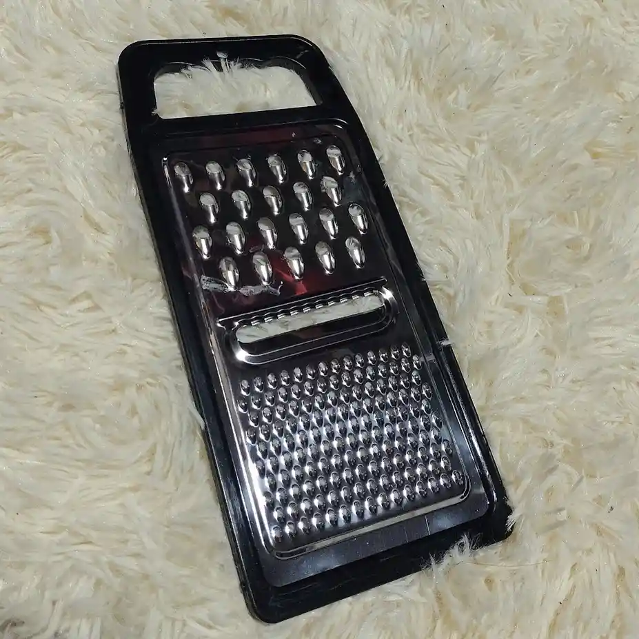 Rallador De Cocina Negro Acero Inoxidable 25 Cm