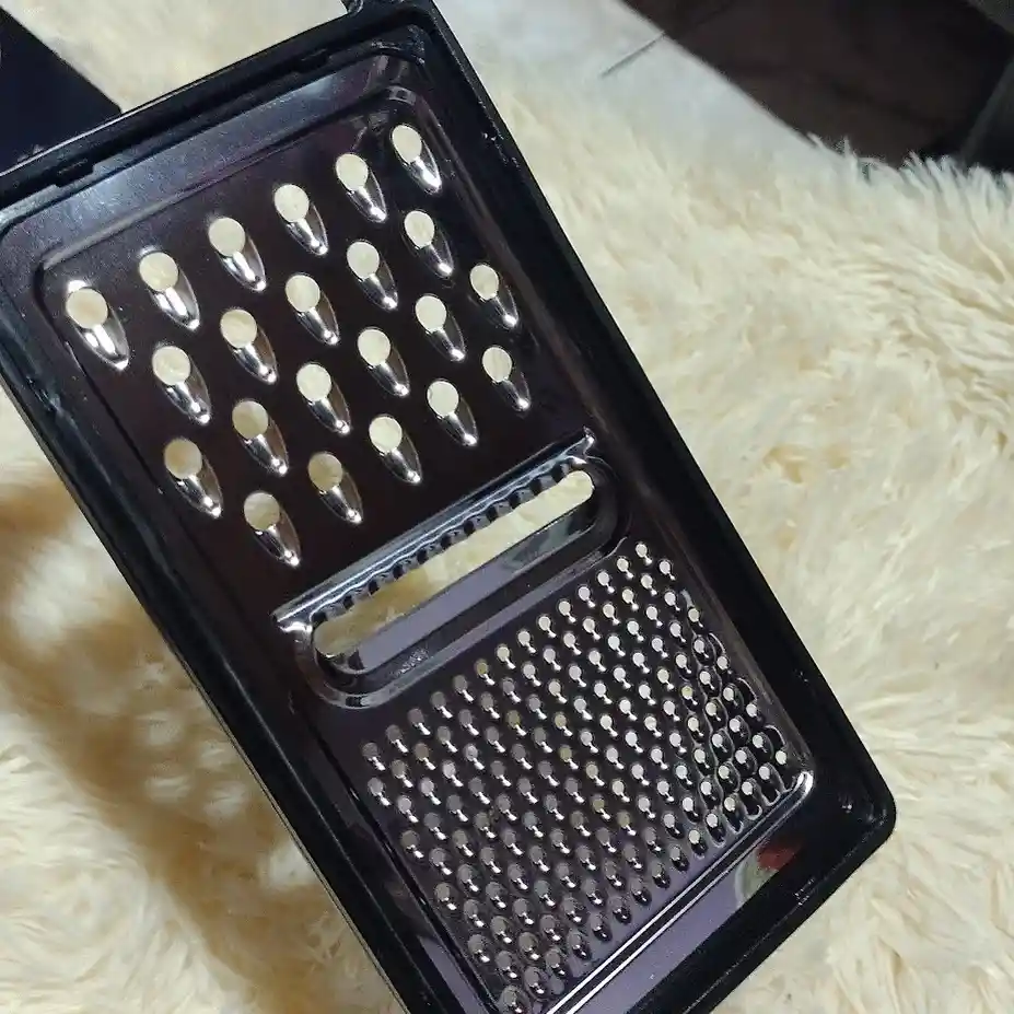 Rallador De Cocina Negro Acero Inoxidable 25 Cm