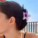 Pinza Caimán Gancho Flor Hawaiana Grande Para Pelo Cabello