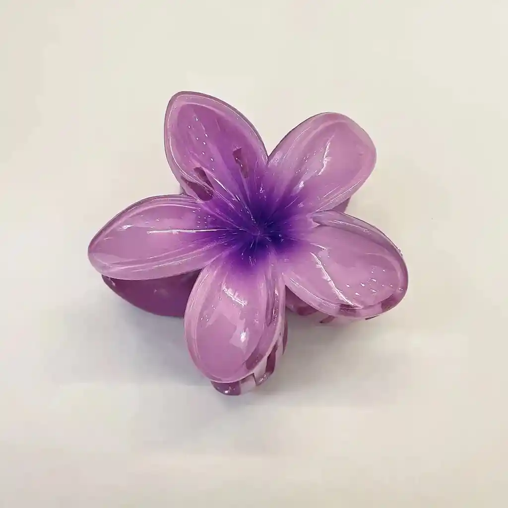 Pinza Caimán Gancho Flor Hawaiana Grande Para Pelo Cabello