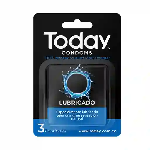 Preservativos Today Lubricados X3 - Sensación Natural Y Máxima Seguridad