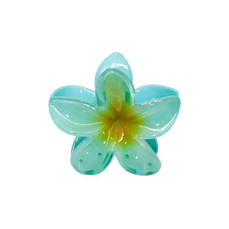 Pinza Caimán Gancho Flor Hawaiana Grande Para Pelo Cabello