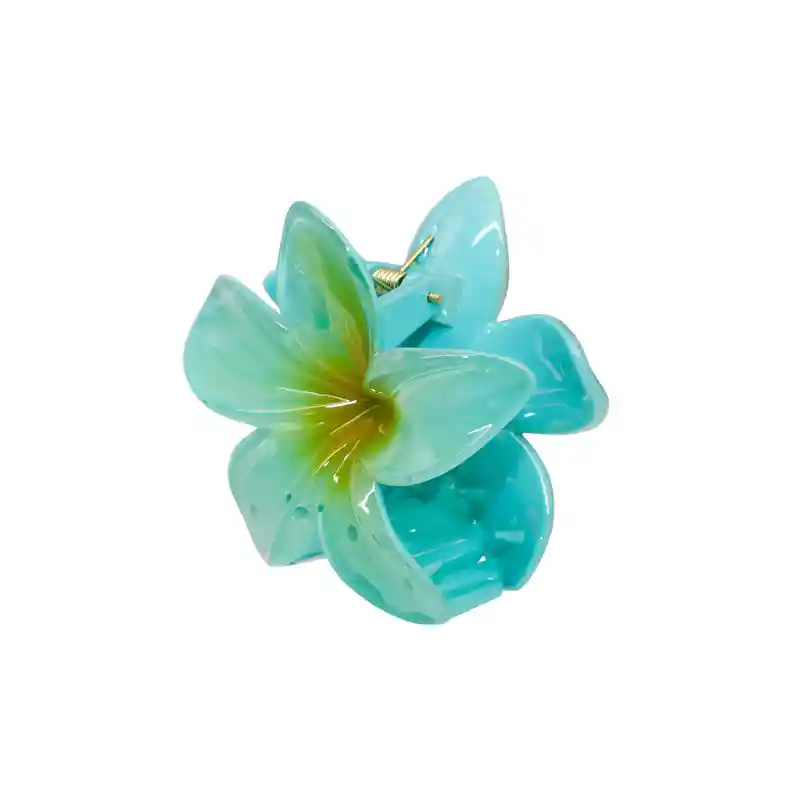 Pinza Caimán Gancho Flor Hawaiana Grande Para Pelo Cabello
