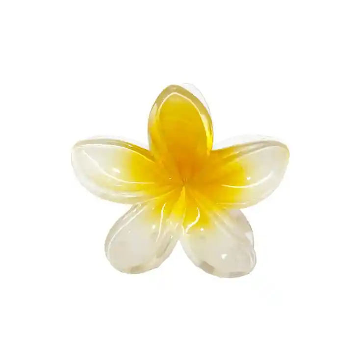 Pinza Caimán Gancho Flor Hawaiana Grande Para Pelo Cabello