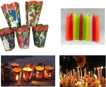 Faroles De Navidad Surtidos Por (10und)