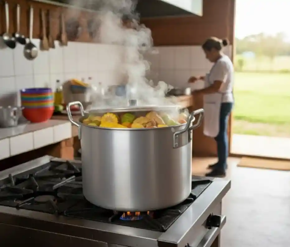 Olla Grande Sancho 22 Litros Ligera Practica 36 Cm Calidad Aluminio Extra Fuerte