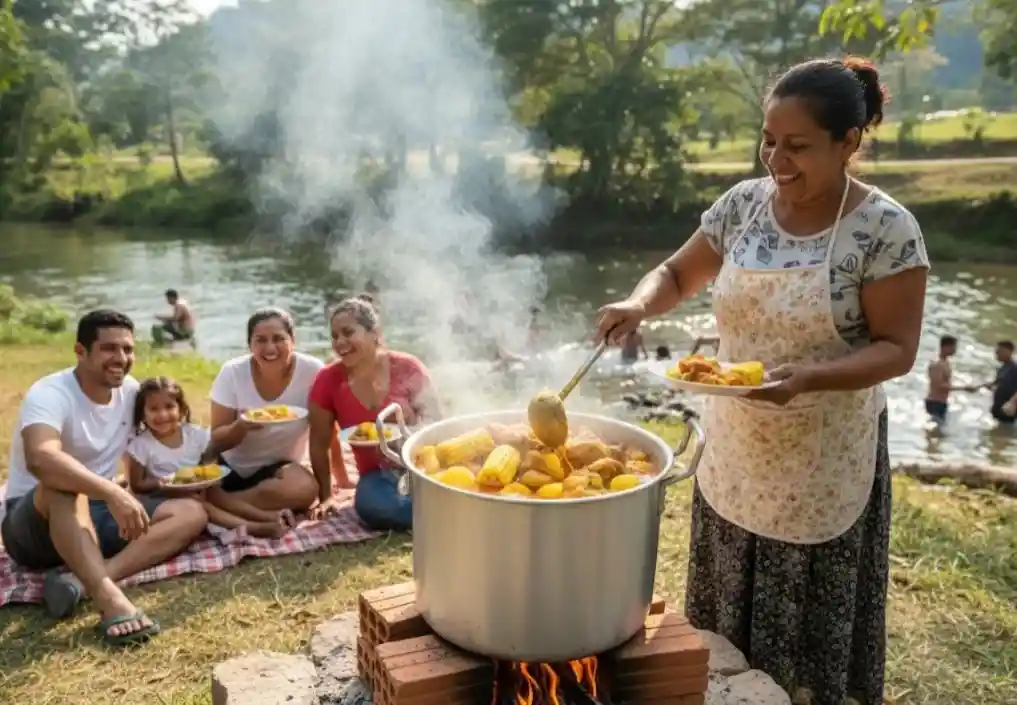 Olla Grande 25 Litros Sancocho Ligera Practica 38 Cm Calidad Aluminio Extra Fuerte Resistente