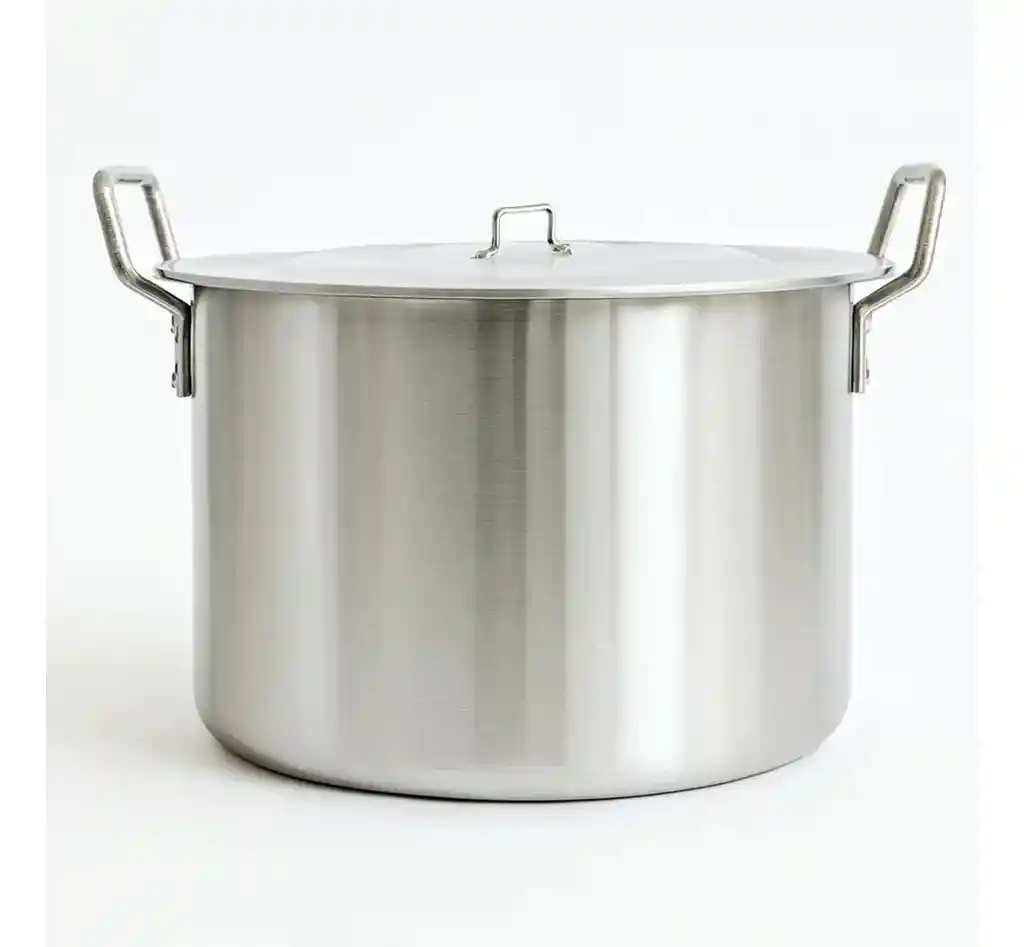 Olla Grande 31 Litros Sopa Sancocho Ligera Practica 40x25 Aluminio Extra Fuerte Resistente